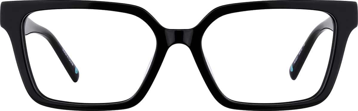 Front view of Rectangle Glasses 4472221 in Black