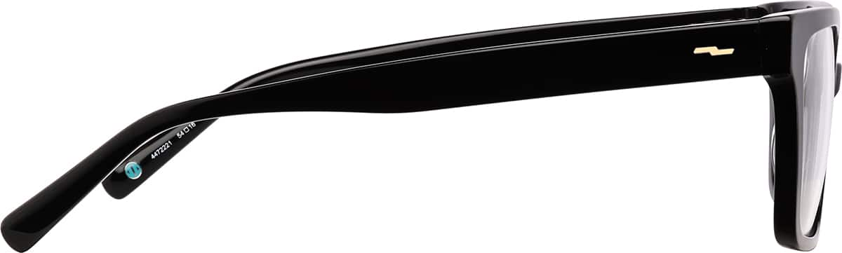 Side view of Rectangle Glasses 4472221 in Black