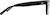 Side view of Rectangle Glasses 4472221 in Black thumbnail