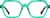 Front view of Geometric Glasses 4472324 in Green thumbnail
