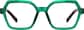 Front view of Geometric Glasses 4472324 in Green thumbnail