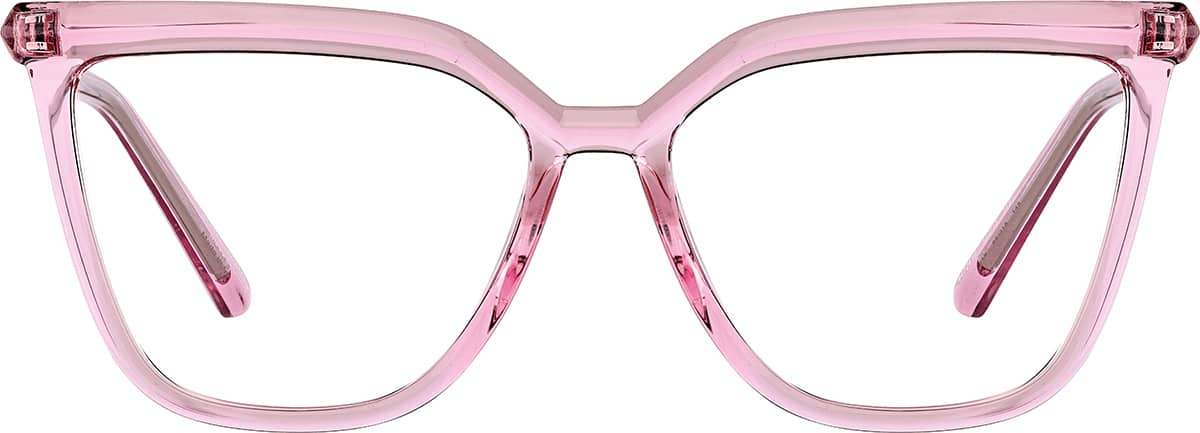 Front view of Cat-Eye Glasses 4472419 in Pink