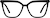 Front view of Cat-Eye Glasses 4472421 in Black thumbnail