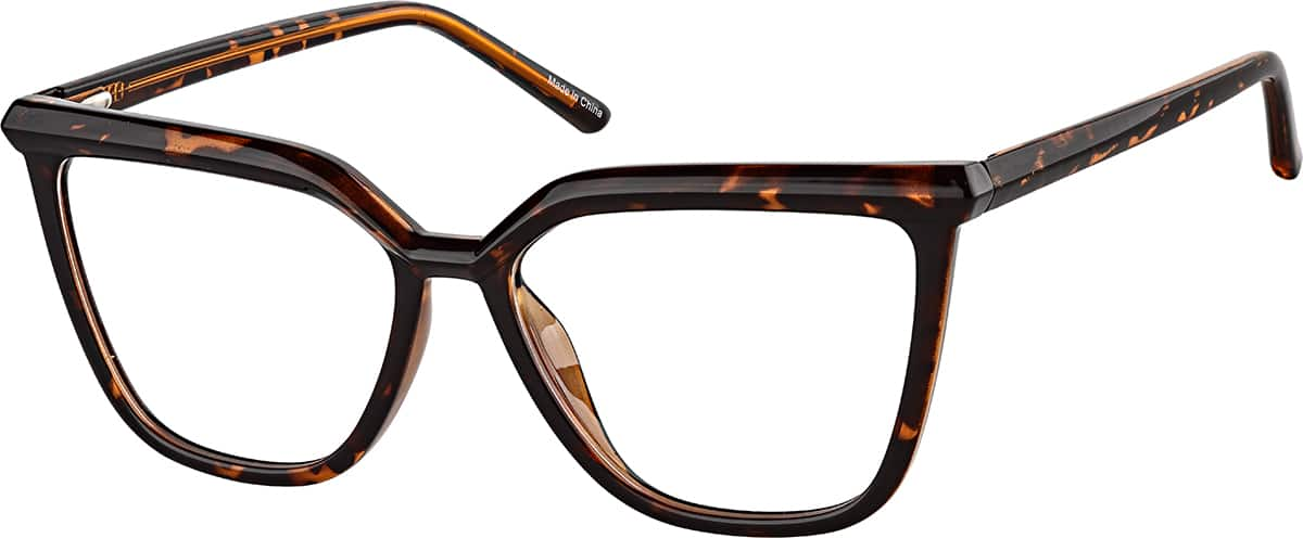 Angle view of Cat-Eye Glasses 4472425 in Tortoiseshell