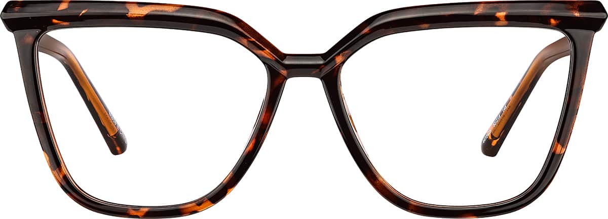 Front view of Cat-Eye Glasses 4472425 in Tortoiseshell