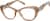 Angle view of Cat-Eye Glasses 4472515 in Brown thumbnail