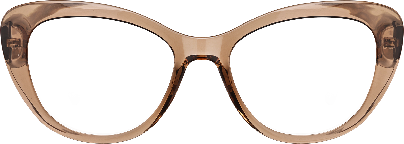 あやね Brown Cat-Eye Glasses #4472515 | Zenni Optical