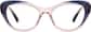 Front view of Cat-Eye Glasses 4472519 in Pink thumbnail