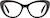 Front view of Cat-Eye Glasses 4472521 in Black thumbnail