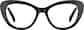 Front view of Cat-Eye Glasses 4472521 in Black thumbnail