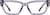 Front view of Rectangle Glasses 4472617 in Purple thumbnail