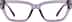 Rectangle Glasses 4472617 in Purple