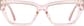 Front view of Cat-Eye Glasses 4472619 in Pink thumbnail