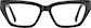 Front view of Cat-Eye Glasses 4472621 in Black thumbnail