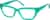 Angle view of Rectangle Glasses 4472624 in Green thumbnail