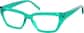Angle view of Cat-Eye Glasses 4472624 in Green thumbnail