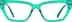 Rectangle Glasses 4472624 in Green