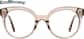 Front view of Round Glasses 4472715 in Brown thumbnail