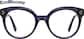 Front view of Round Glasses 4472717 in Purple thumbnail
