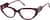 Angle view of Cat-Eye Glasses 4472818 in Red thumbnail