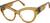 Angle view of Cat-Eye Glasses 4472915 in Brown thumbnail