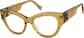 Angle view of Cat-Eye Glasses 4472915 in Brown thumbnail