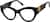Angle view of Cat-Eye Glasses 4472921 in Black thumbnail