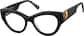 Angle view of Cat-Eye Glasses 4472921 in Black thumbnail