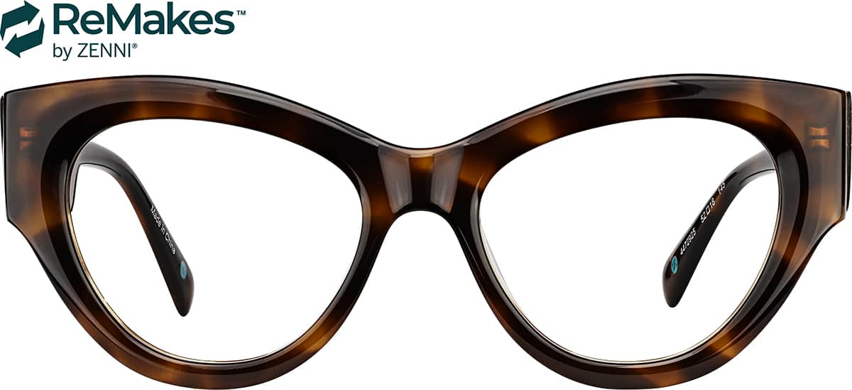 Front view of Cat-Eye Glasses 4472925 in Tortoiseshell