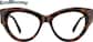 Front view of Cat-Eye Glasses 4472925 in Tortoiseshell thumbnail