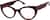 Angle view of Cat-Eye Glasses 4473018 in Red thumbnail