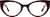 Front view of Cat-Eye Glasses 4473018 in Red thumbnail
