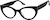 Angle view of Cat-Eye Glasses 4473021 in Black thumbnail