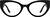 Front view of Cat-Eye Glasses 4473021 in Black thumbnail