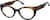 Angle view of Cat-Eye Glasses 4473025 in Tortoiseshell thumbnail