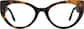 Front view of Cat-Eye Glasses 4473025 in Tortoiseshell thumbnail