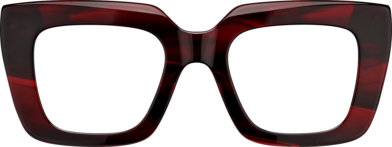 Red Rectangle Glasses #4473218 | Zenni Optical