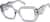 Angle view of Geometric Glasses 4473312 in Gray thumbnail