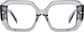 Front view of Geometric Glasses 4473312 in Gray thumbnail