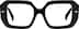 Geometric Glasses 4473321 in Black