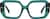 Front view of Geometric Glasses 4473324 in Green thumbnail