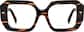 Front view of Geometric Glasses 4473325 in Tortoiseshell thumbnail