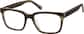 Angle view of Rectangle Glasses 4473415 in Brown thumbnail