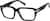 Angle view of Rectangle Glasses 4473521 in Black thumbnail