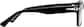 Side view of Rectangle Glasses 4473521 in Black thumbnail