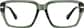 Front view of Rectangle Glasses 4473524 in Green thumbnail
