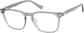 Angle view of Rectangle Glasses 4473612 in Gray thumbnail