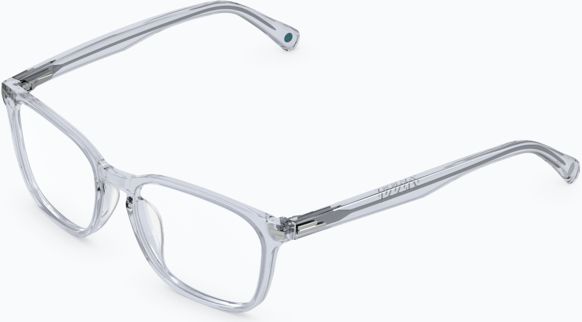 Angle view of Rectangle Glasses 4473612 in Gray thumbnail