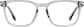 Front view of Rectangle Glasses 4473612 in Gray thumbnail