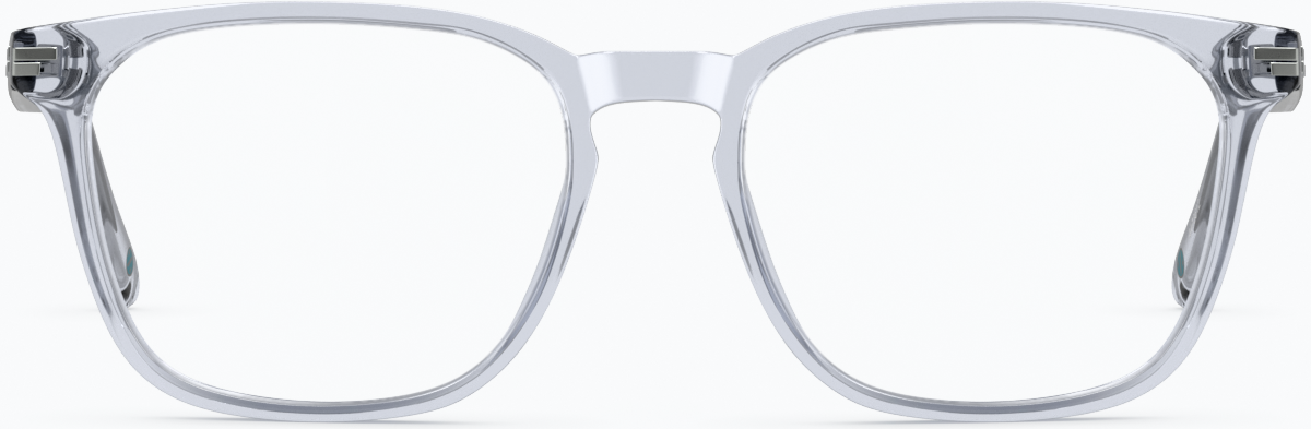 Front view of Rectangle Glasses 4473612 in Gray thumbnail